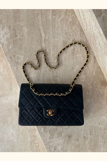 Chanel Classic Dobbelt Flap  Medium Gold Hardware